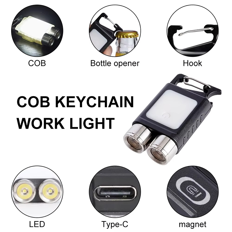 T005 Flashlight, T005 Keychain Light, T005 Work Lamp, T005 LED Light, T005 Pocket Light, T005 Magnet Light, Keychain Light, Rechargeable Flashlight, Night Light, COB Keychain Light, High Lumens Light